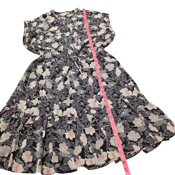 Rebecca Taylor Floral Silk Dress Size 6 - Picture 7 of 13